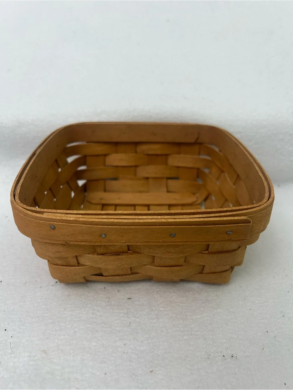 Longaberger 2007 Square / Berry Basket - Natural Brown
